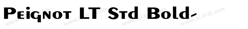 Peignot LT Std Bold字体转换